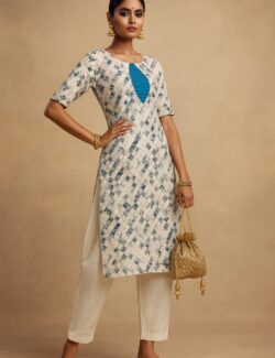 Printed Cotton Straight Kurti