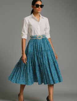 Teal Blue  Skirt