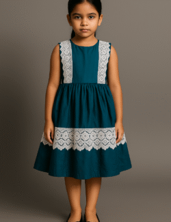 Teal Lace Charm Dress