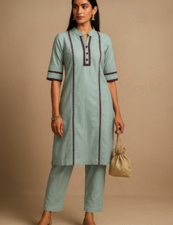 Aqua Thread Elegance Kurti