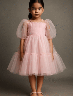 Blush Pink Tulle Party Dress