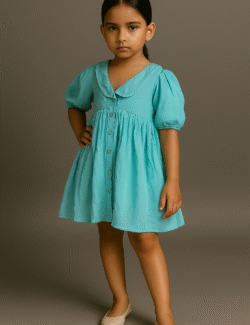 Mint Blossom Peter Pan Dress