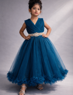 Midnight Blue Princess Party Gown