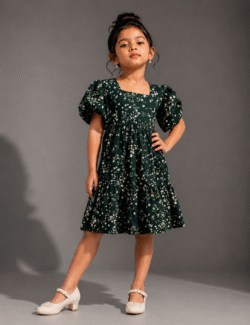Midnight Bloom Princess Frock