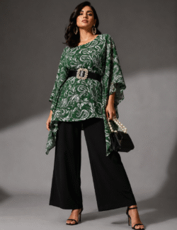 Emerald Paisley Kaftan Top