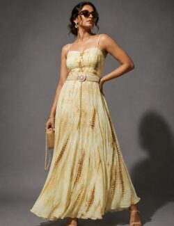 Sunlit Tie-Dye Maxi Dress